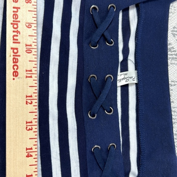 Perception NWT Nautical Navy/White Stripe T-Shirt Sz 2x - Picture 8 of 10